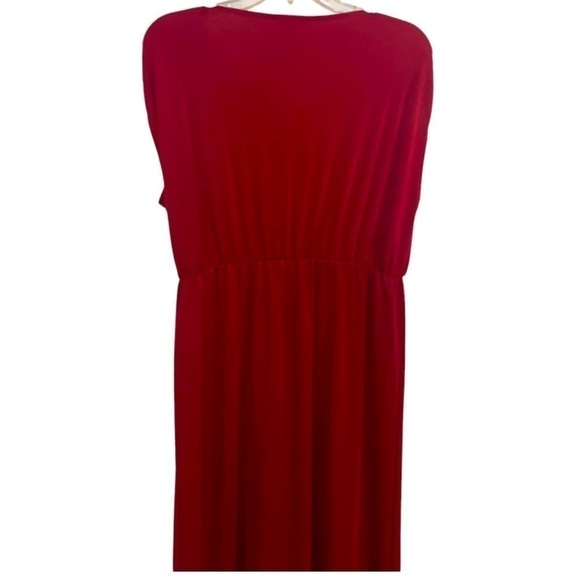 TALBOTS Sleeveless V-Neck Empire Waist Maxi Dress Evening Gown Wedding 0X 12/14 - Picture 4 of 8